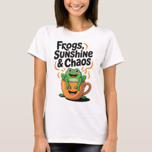 Frösche, Sonnenschein und Chaos - Niedlicher Frosc T-Shirt