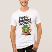 Frösche, Sonnenschein und Chaos - Niedlicher Frosc Tri-Blend Shirt (Vorderseite)