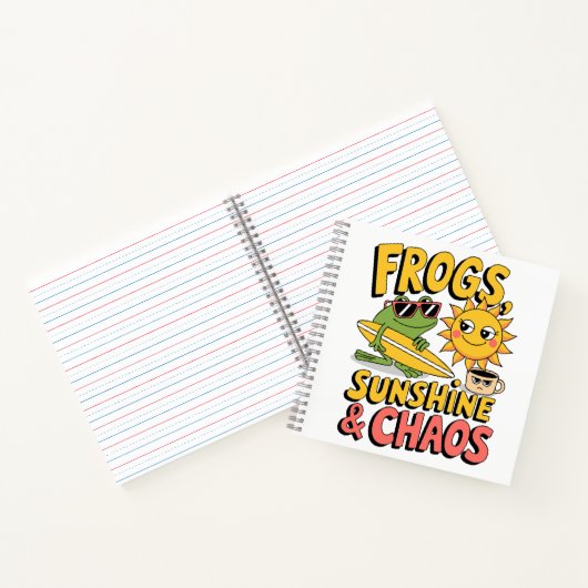 Frösche, Sonnenschein und Chaos - Spaß Sommer Notizblock (Innenseite)