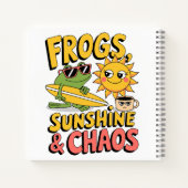 Frösche, Sonnenschein und Chaos - Spaß Sommer Notizblock (Rückseite)