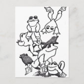 Frösche springen postkarte (Vorderseite)