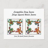 Frösche Square Dance Tee,s Postkarte (Vorderseite)