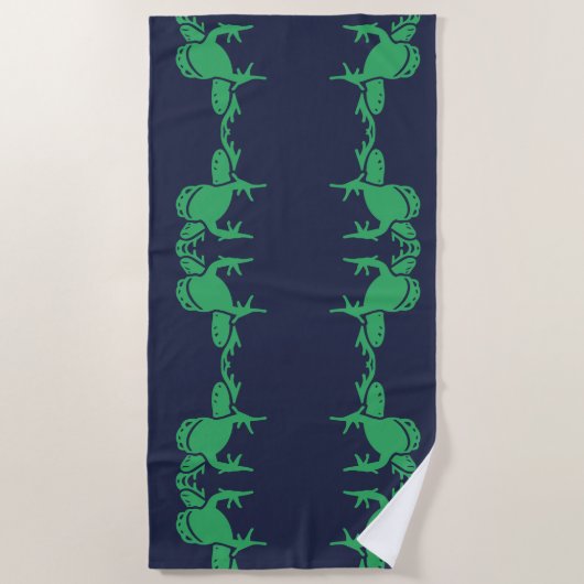 Frösche Strandtuch (Vorderseite)