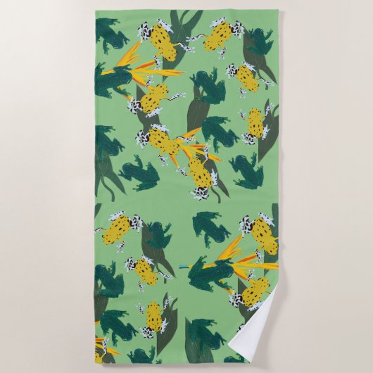 Frösche Strandtuch (Vorderseite)