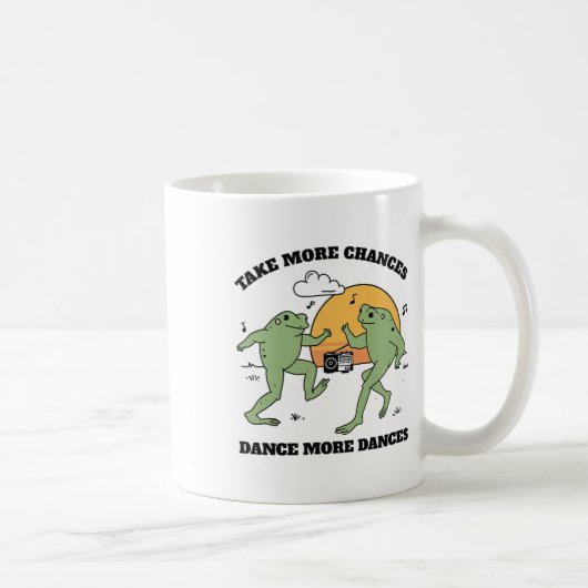 Frösche tanzen zusammen kaffeetasse (Rechts)