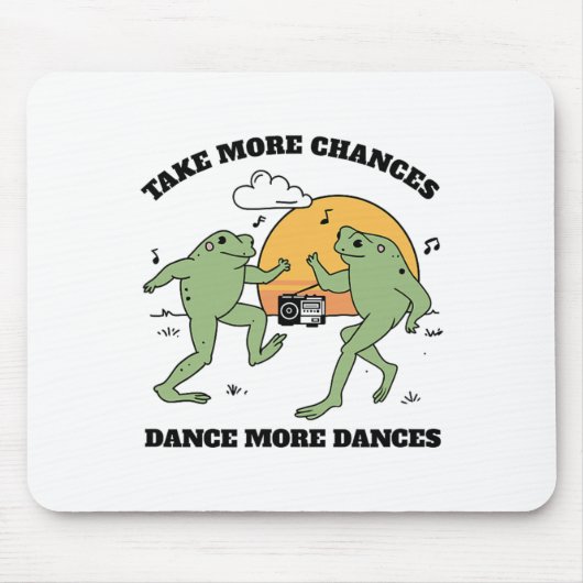 Frösche tanzen zusammen mousepad (Vorne)