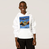 Frösche und Adler Hoodie (Vorne ganz)