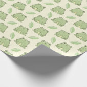 Frösche und Blätter Geschenkpapier (Ecke)