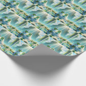 Frösche und Frösche auf Lily Pad Geschenkpapier (Ecke)