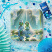 Frösche und Frösche auf Lily Pad Pappteller (Party)