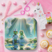 Frösche und Frösche auf Lily Pad Pappteller (Party)