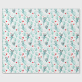 Frösche und Herzen Frösche als Ballons Geschenkpapier (Flach)