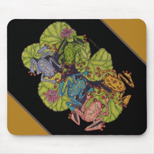 Frösche und Lilly Pads Maus Pad Mousepad (Vorne)
