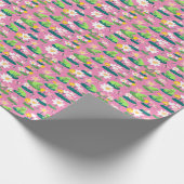 Frösche und Lily Pads Niedliche Kinderdusche Gebur Geschenkpapier (Ecke)