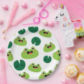 Frösche und Lily Pads Pappteller (Party)