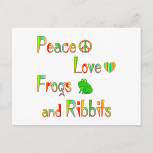 Frösche und Ribbits Postkarte