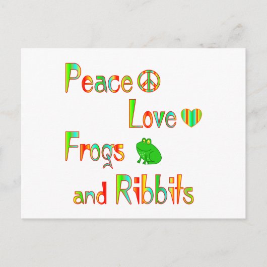 Frösche und Ribbits Postkarte (Vorderseite)