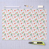 Frösche und rote Blumen Seidenpapier (Handwerk)