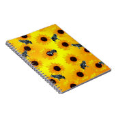 Frösche und Sonnenblumen, Notebook Notizblock (Rechte Seite)