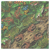 Frösche und Toad Stoff (Nahaufnahme)