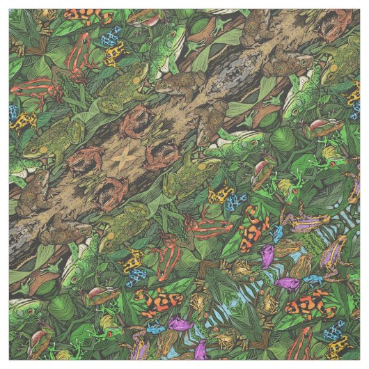 Frösche und Toad Stoff (Muster)