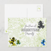 Frösche verblüffende Persönlichkeit Postkarte (Vorne/Hinten)