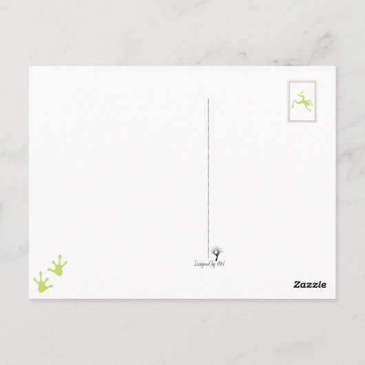 Frösche verblüffende Persönlichkeit Postkarte (Rückseite)