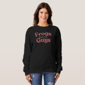 Frösche vor Jungs-Valentinstag Sweatshirt (Vorne ganz)