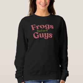 Frösche vor Jungs-Valentinstag Sweatshirt