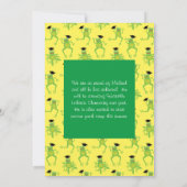 Frösche Vorschulabsolventen Einladung (Rückseite)