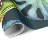 Frösche Wasserfarben Kunst Geschenkpapier (Rolleneckpunkt)