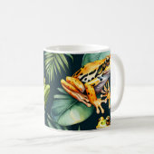Frösche Wasserfarben Kunst Kaffeetasse (VorderseiteRechts)