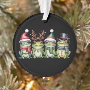 Frösche Weihnachten Froschliebhaber Süßer Weihnach Ornament
