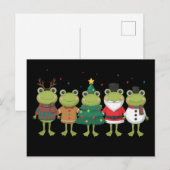 Frösche Weihnachten Hässlicher Pullover Santa Schn (Vorne/Hinten)