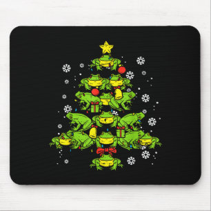 Frösche Weihnachtsbaum Tier Xmas Frauen Männer Kin Mousepad