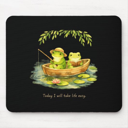 Frösche werden das Leben leicht haben, entspanntes Mousepad (Vorne)