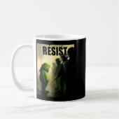 Frösche widerstehen Portland Frosch Protest Vintag Kaffeetasse (Links)