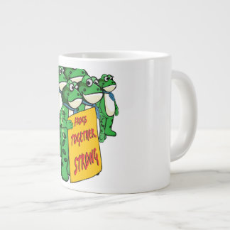 Frösche zusammen stark  Jumbo-Tasse