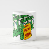 Frösche zusammen stark Jumbo-Tasse (Vorderseite)