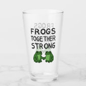 Frösche Zusammen Stark Portland Frosch Protest Glas (Vorderseite)
