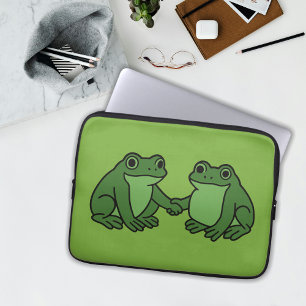 Frösche zusammen stark Portland Frosch Protest Laptopschutzhülle