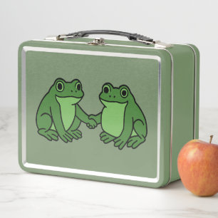 Frösche Zusammen Stark Portland Frosch Protest Metall Brotdose