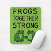 Frösche Zusammen Stark Portland Frosch Protest Mousepad (Mit Mouse)