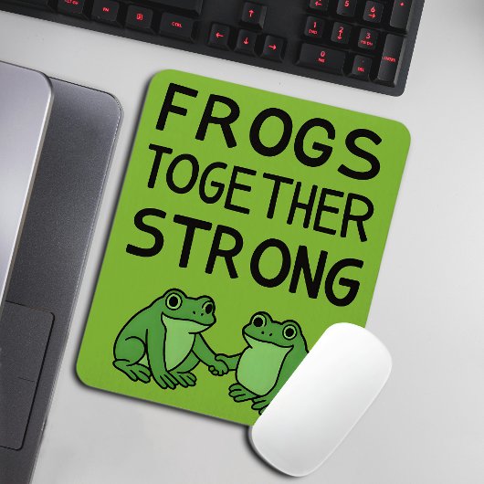 Frösche Zusammen Stark Portland Frosch Protest Mousepad