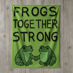 Frösche zusammen stark Portland Frosch Protest Sherpadecke