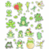 Fröschel-Vinyl Aufkleber (Vorderseite)