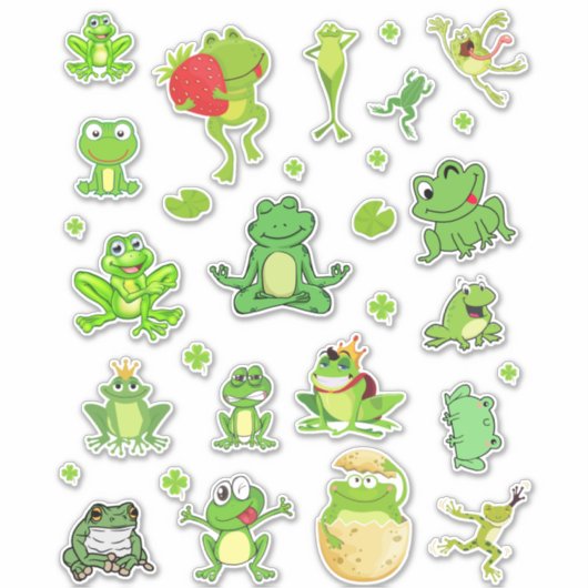 Fröschel-Vinyl Aufkleber (Vorderseite)