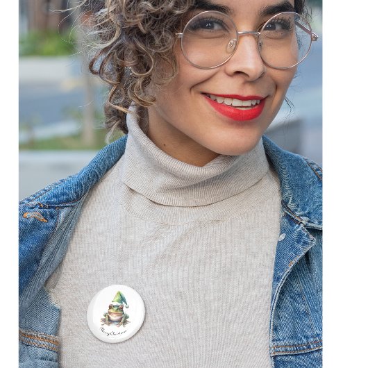 Froscher Weihnachtsfrosch, Brauch Button