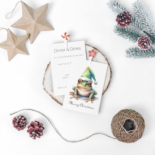 Froscher Weihnachtsfrosch, Brauch Einladung