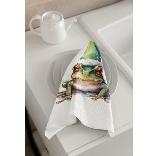 Froscher Weihnachtsfrosch, Brauch Geschirrtuch
